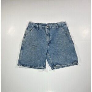 Y2K Carhartt Shorts Mens B29 STW Carpenter VTG Work Denim Jean Jorts Size 38